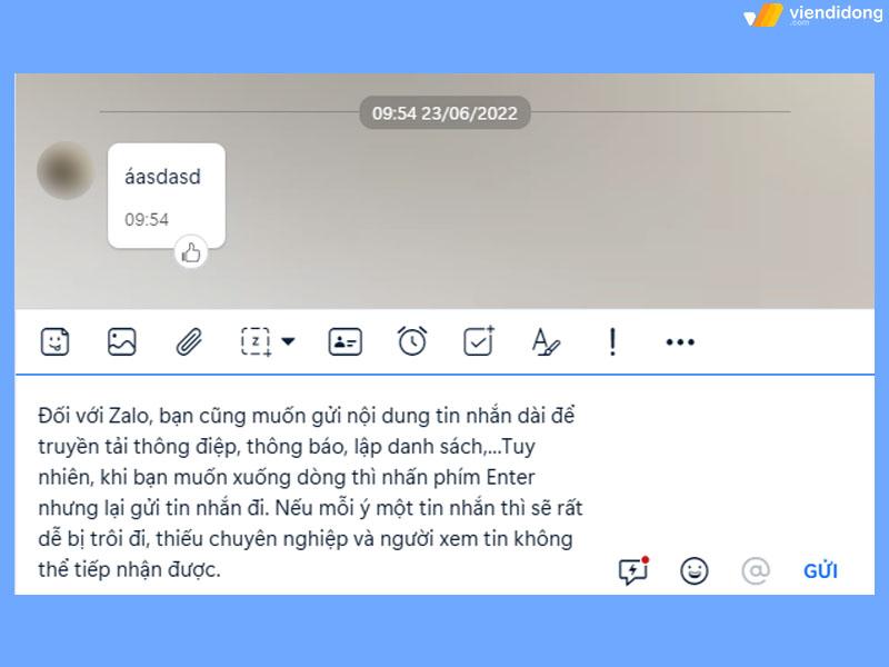 Hướng dẫn cách xuống dòng trong Zalo trên máy tính, điện thoại đơn giản