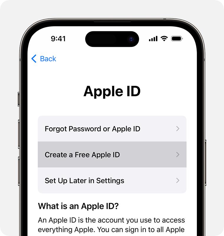 Cách tạo ID Apple mới