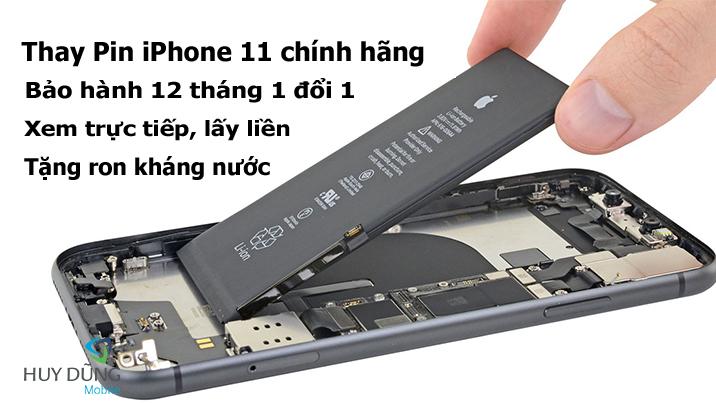 Bảng giá thay Pin iPhone 11 chính hãng lấy liền tại TpHCM