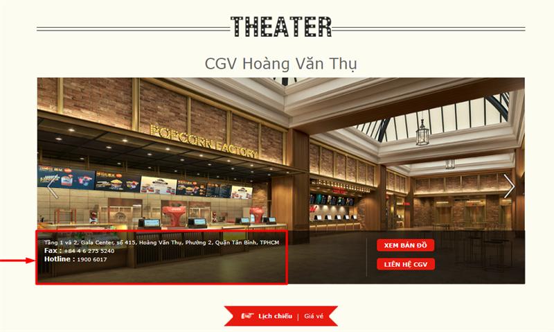 Số hotline CGV hỗ trợ và tư vấn khách hàng các ngày trong tuần