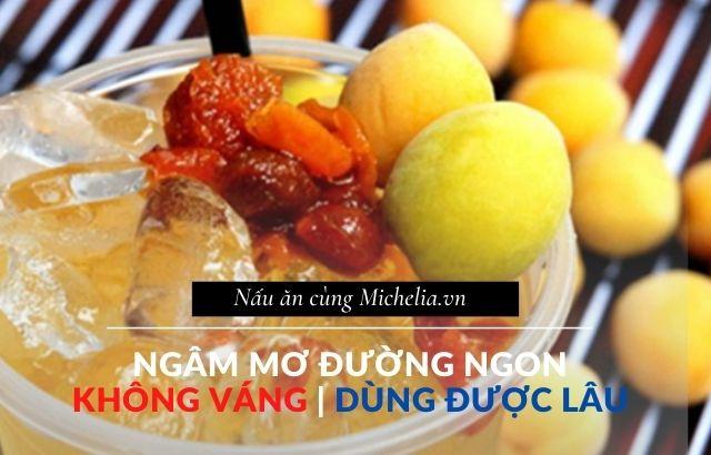 Bỏ túi cách ngâm mơ ngon không hề nổi váng