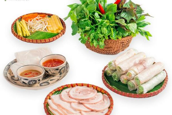 Bánh tráng thịt Heo hấp