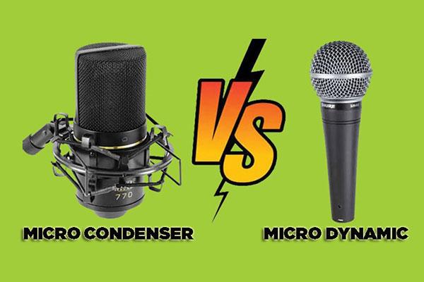 Phân biệt micro condenser và micro dynamic