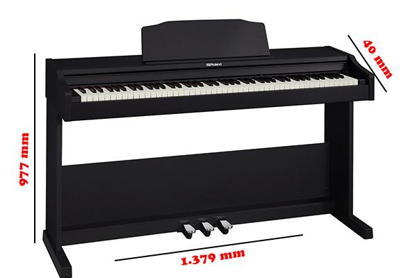 Kích thước đàn piano