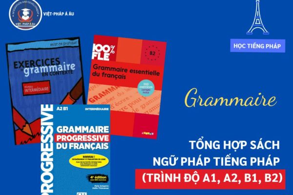 TỔNG HỢP SÁCH NGỮ PHÁP, TỪ VỰNG TIẾNG PHÁP (A1, A2, B1, B2)