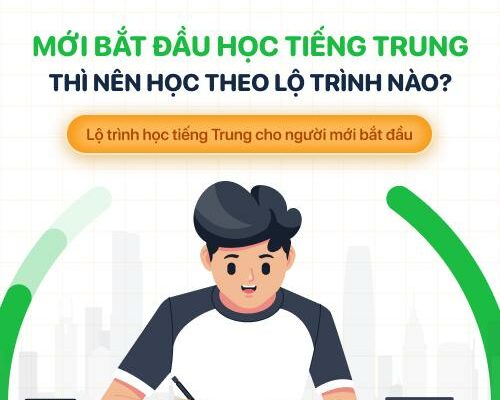 Lộ trình học tiếng Trung cho người mới bắt đầu từ con số 0