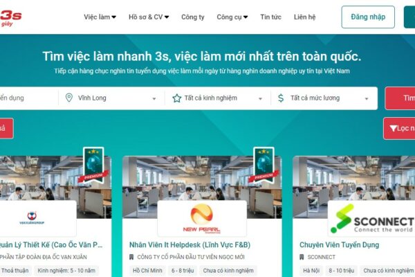 Job3s là nền tảng tuyển dụng uy tín và chất lượng hàng đầu hiện nay