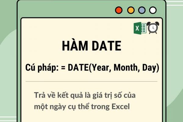 Tổng hợp 10 Hàm Thời gian trong Excel thông dụng nhất