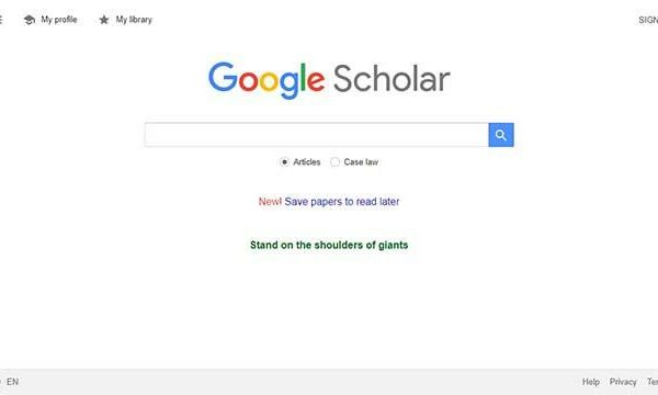 Google Scholar   Công cụ tìm kiếm tài liệu học thuật